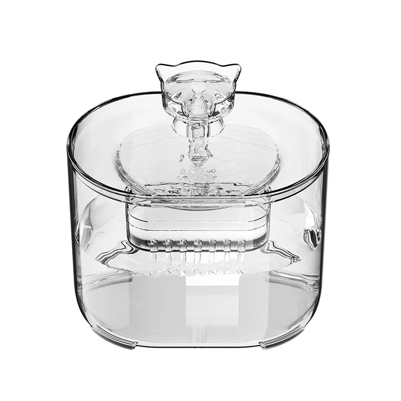 New Automatic Circulation Cat Water Dispenser Mute Running Water Bowl Filter Cats Cross-Border Pet Bowls Feeders Travel Home