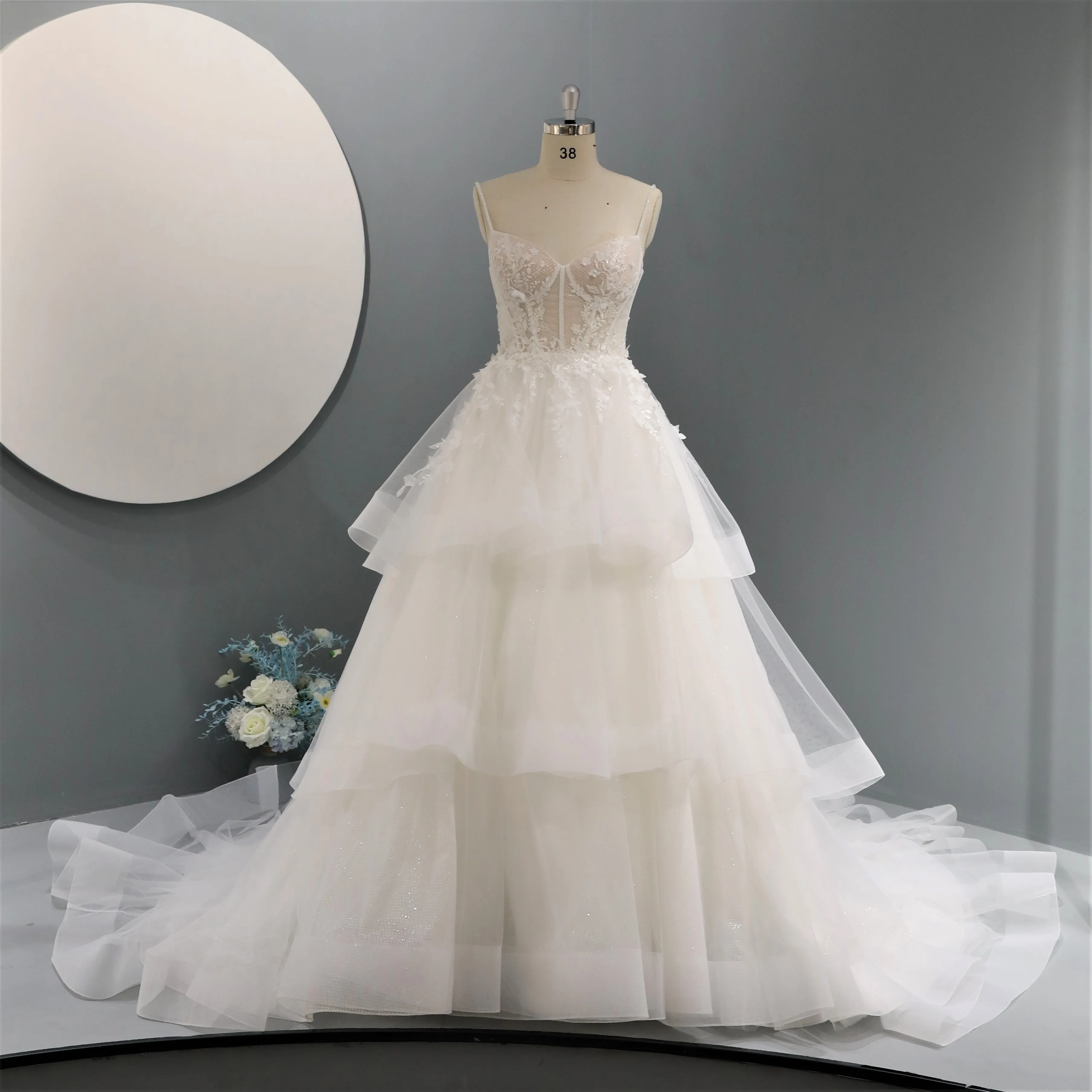 Высококачественные многоярусные торты Vestidos De Novia Свадебные платья 2024 свадебное платье