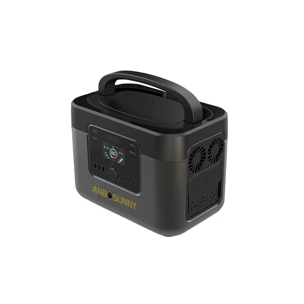 1200w portable power bank charger with solar lithium battery camping portable ups power station