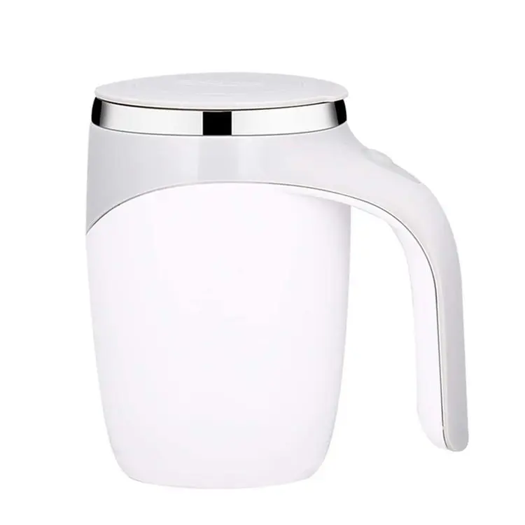 Electric 380ml USB Stainless Steel Automatic Protein Powder Self Stirring Mug Portable Blender Cup with Lid