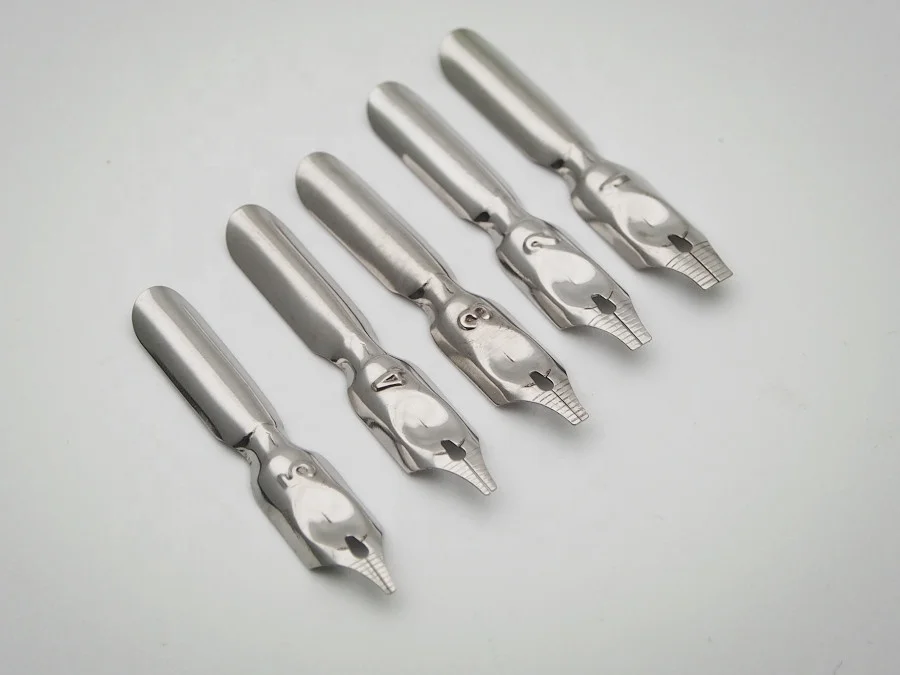 letter alphabet drawing comic cartoon Gothic calligraphy   English metal small  nib tip for quill dip pen