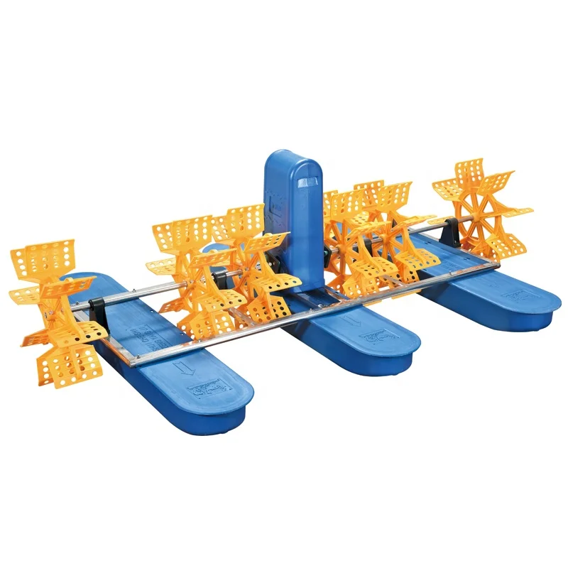 В морской воде для рыбного фермерского пруда, большое количество, воздушный инжектор, аэратор, колесные аэраторы, сельскохозяйственное оборудование