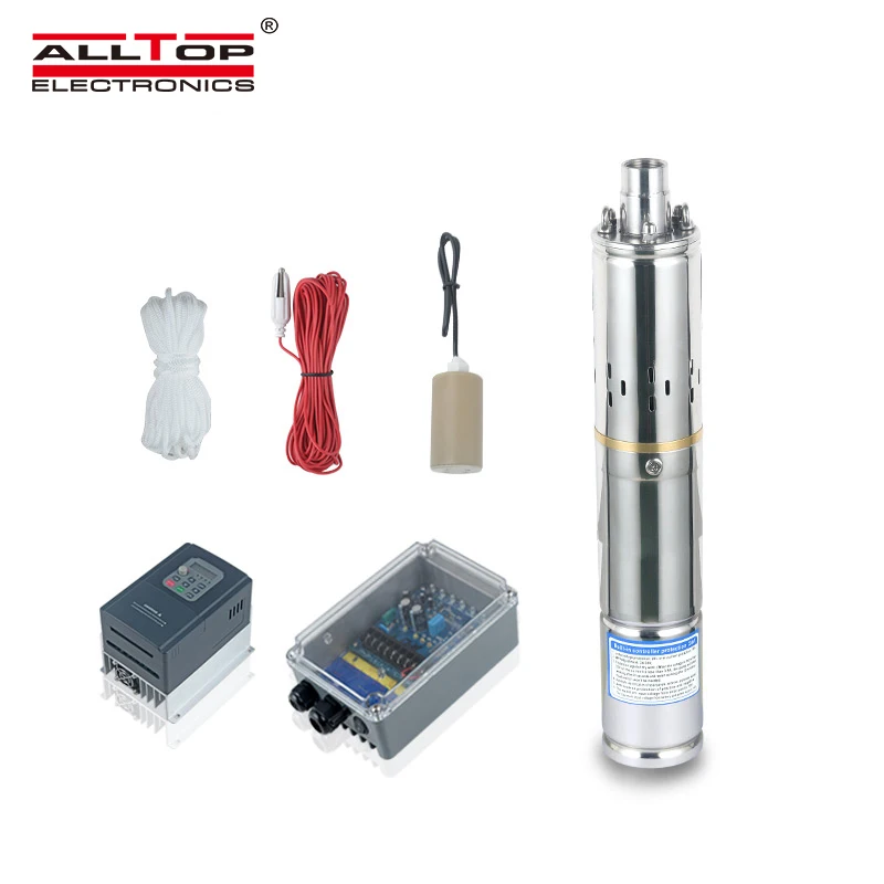 ALLTOP Energy Saving Mass Flow Solar Power Water Pump Cropland Farmland Irrigation System 210W Solar Water Pump