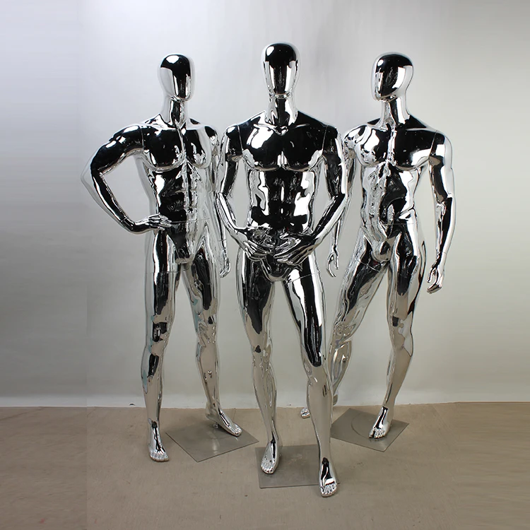 High quality electroplating male full body display male mannequin dummy
