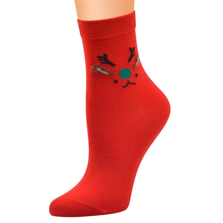 Zhuji China Socks City Cheap Custom Logo Custom Packing  Cotton Christmas Socks Wholesale