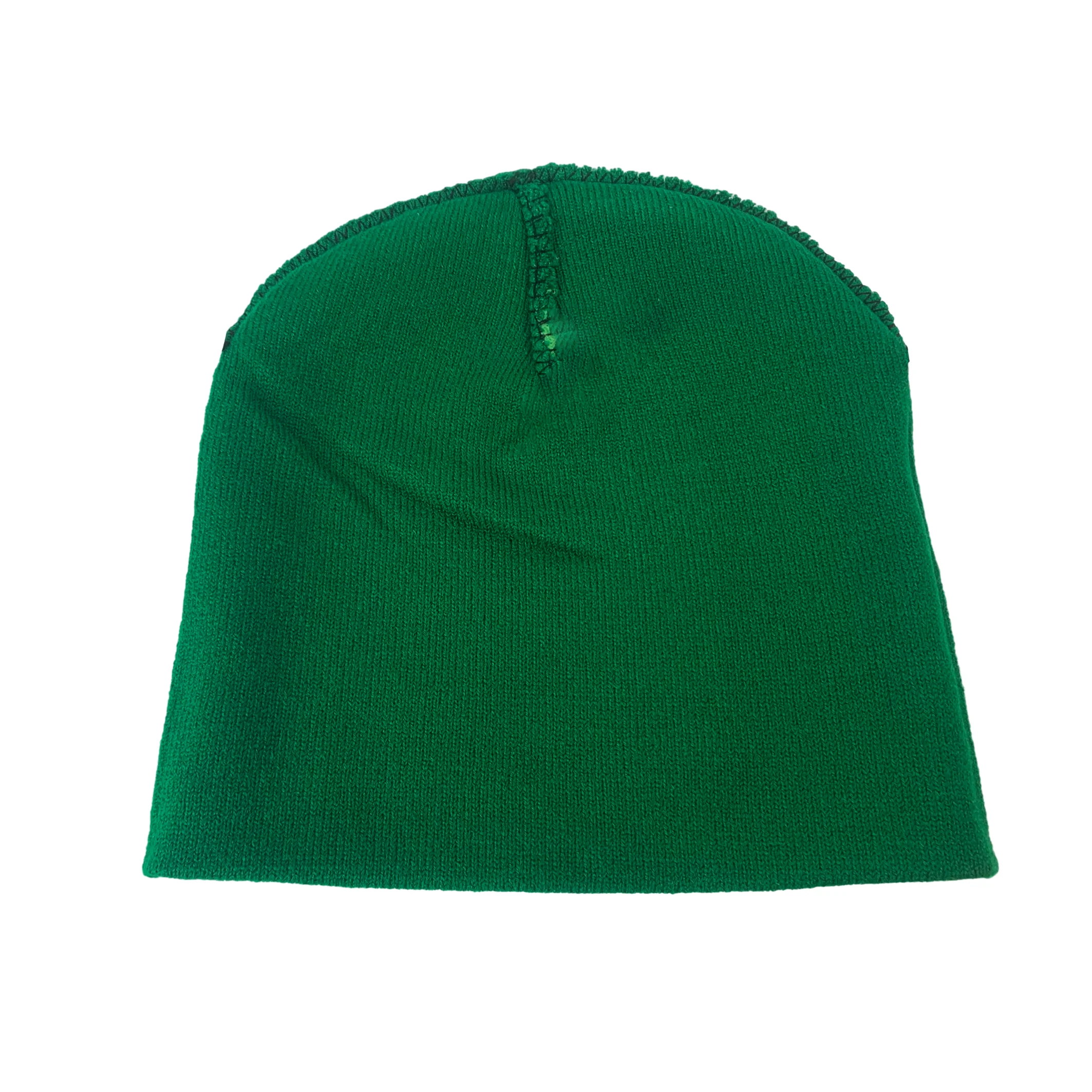 Reversible Ribbed Jacquard Acrylic Wholesale Unisex Knitted Custom Embroidery Logo Knit Winter Beanie Men Beanies Hat For Men