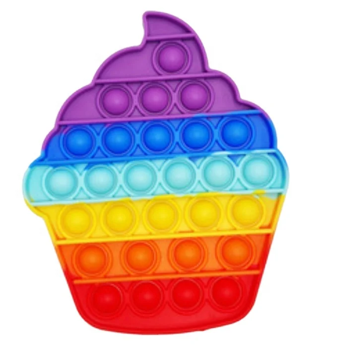 Cheap Push it Bubble Fidget Toy Stres Bubble Fidget /Poper Silicone Sensory Toy New Push Poper/ Among Us Fidget Toy