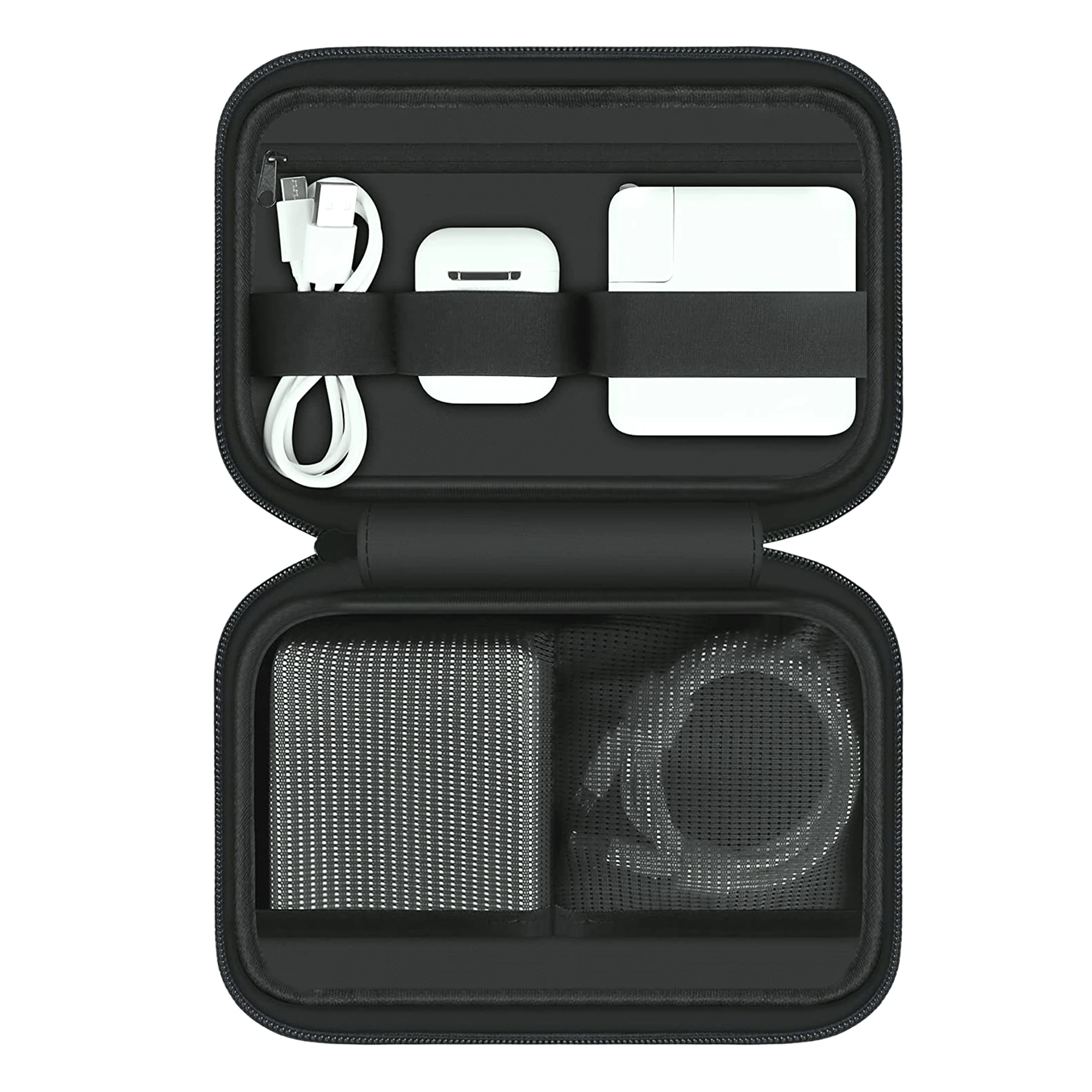 Cute EVA Electronic Tool Accessories Storage Case Bag Zipper Logo Custom EVA Data Cable Box