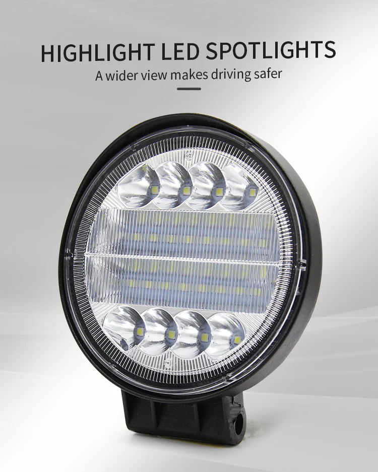 High Quality car Led Work Lights 4 Inch 6000K 72W LED Driving Work Light Lamp Headlight Off Road For Truck SUV ATV Boat