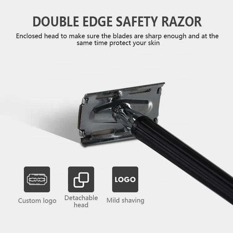 High Quality Adjustable Steel Safety Shaver Modern Design Double Edge Metal Safety Shaving Razor In Pakistan