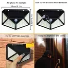 Outdoor 6W Solar LED Wall Lights Waterproof IP65 White Emitting for Garden and Landscape Wall Mounted lamp