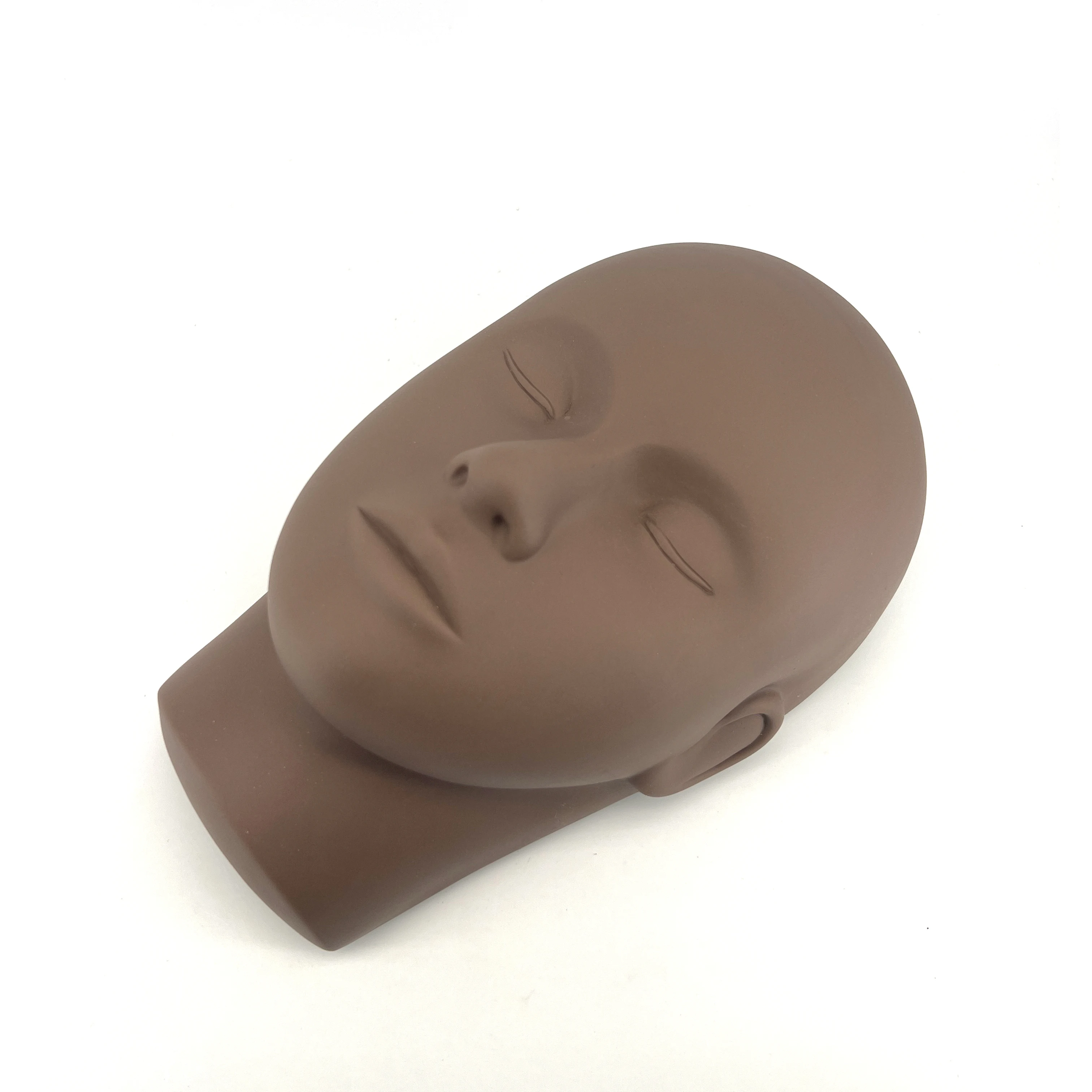 Wholesale Mannequin Head for Eyelash Extensions Black Mannequins Reusable with Self Adhesive Lash Strips Custom Colours