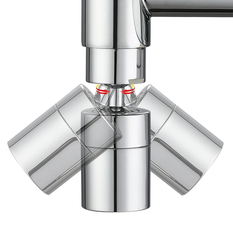 Mop pool faucet wall mounted all copper splash proof extended universal rotary balcony bathroom extra short universal small fauc