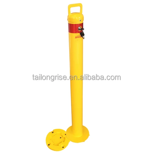 Street Parking Bollard Pipe Post Rising Removable Metal Bollard with Locks