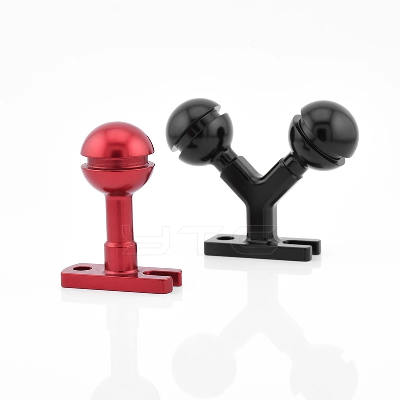 Custom CNC Machining 1 inch Aluminum Underwater Base Single Ball Adaptor for Housing Handles