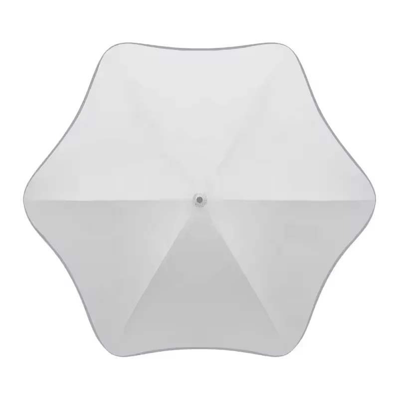 Fashion Safty Round Corner Straight Blunt Umbrella No Tips With UV Protection