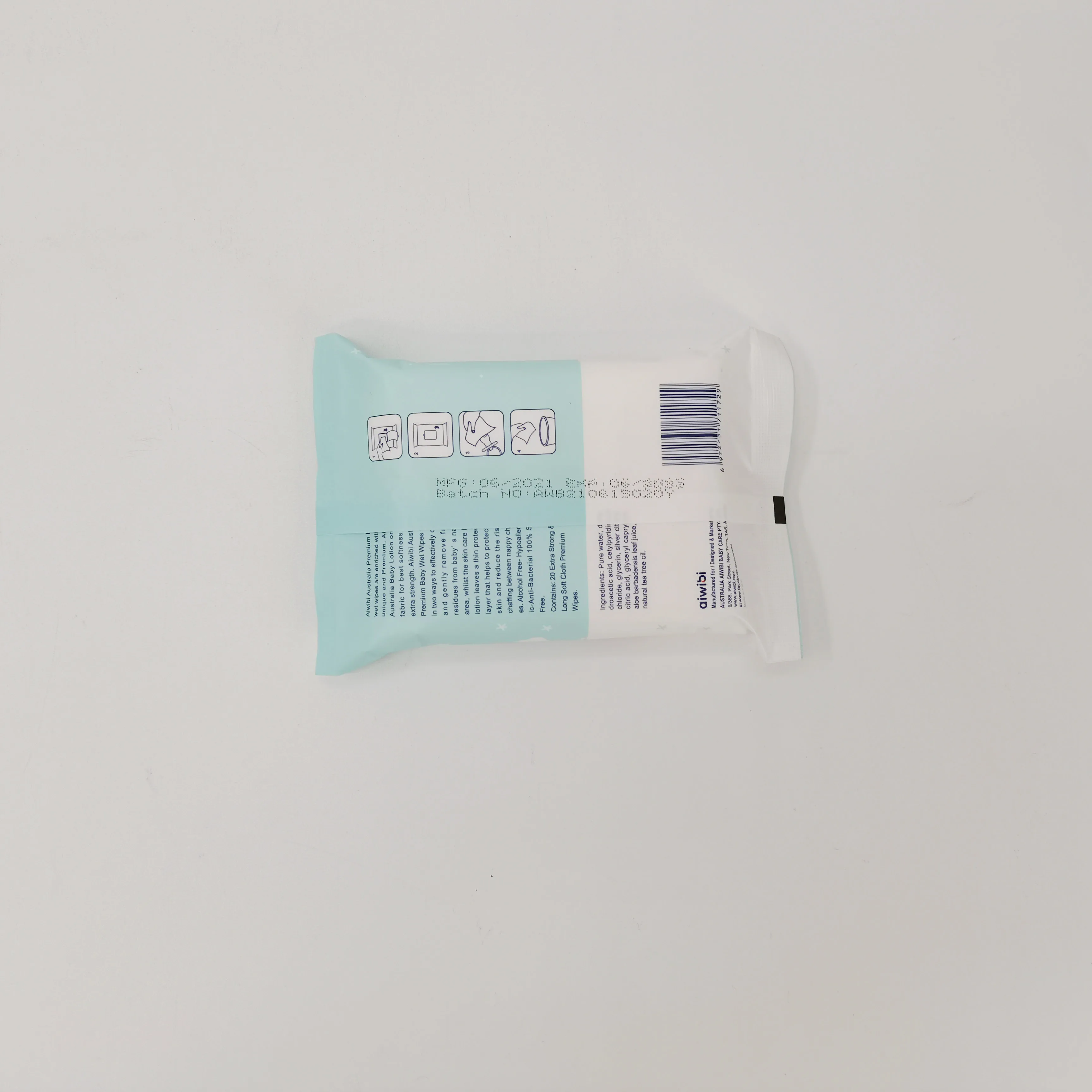 AIWIBI wet wipes for baby mini size pocket pack pure wipes for sensitive skin wholesale price direct from factory