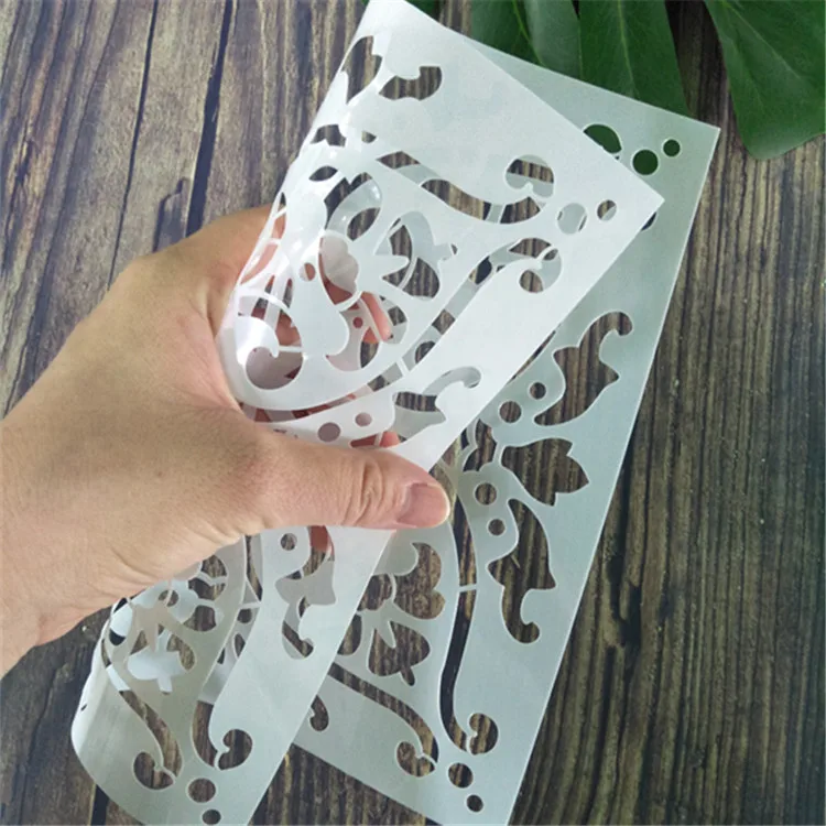 Reusable Stencil Laser Cut Painting Template Floor Wall Tile Fabric Furniture Flower Drawing Stencils Tile Painting Stencils