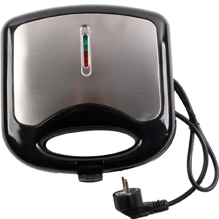  New design kitchen electric non-stick 2 slice changeable plate omelette waffle breakfast pancake crepe sandwich
