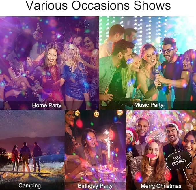 HOT Mini Magic Ball Sound Control USB DJ Lights Disco Party Wedding Show Bar Portable USB Mini Disco Ball Lights for Stage Show