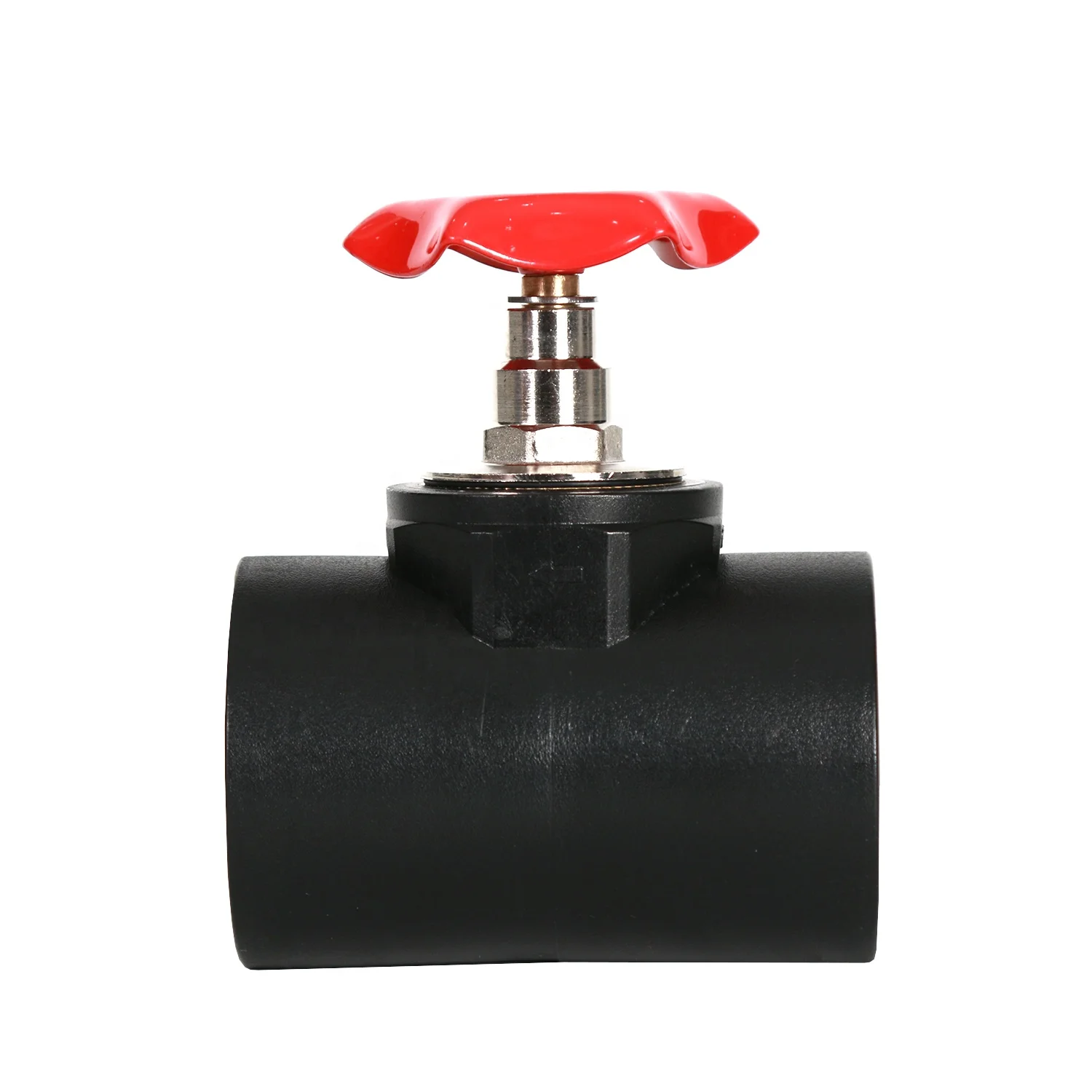 High Quality Production New Material HDPE Plastic Pipe Fittings PE General Stop Valve Fittings for Plumbing System
