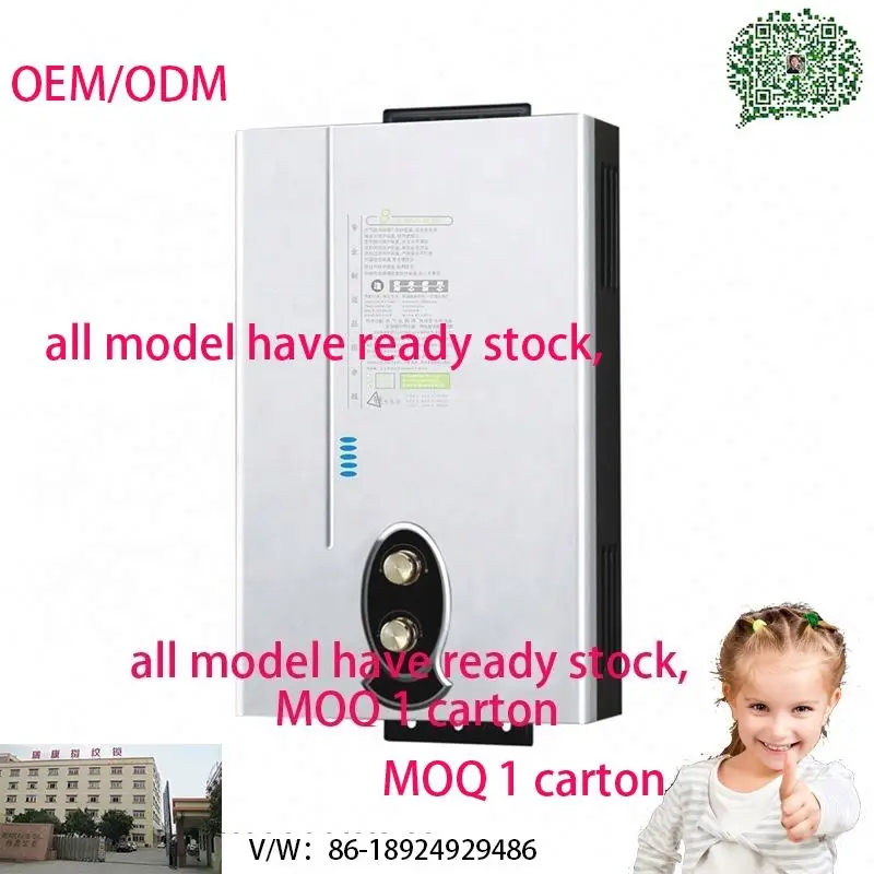 Gas Geyser 6L Wholesale Price Camping Portable Instant Gas Water Heater