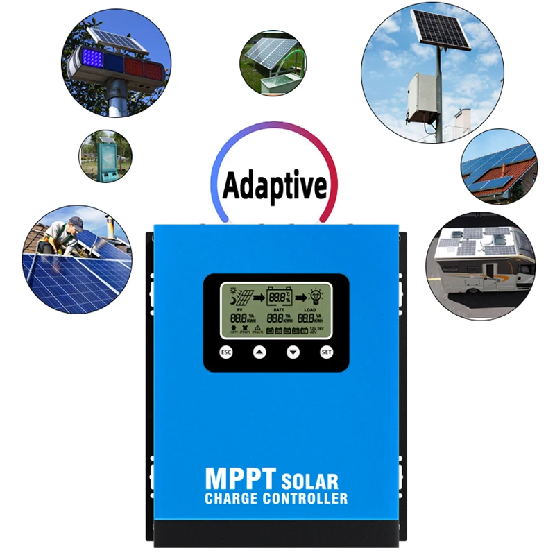 In Stock 40A 12v 24v 36v 48v MPPT Automatic Maximum Power Point Tracking Mppt Solar Panel Charge Controller