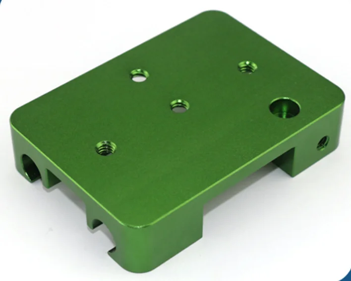 High quality high end green anodized cnc machining part