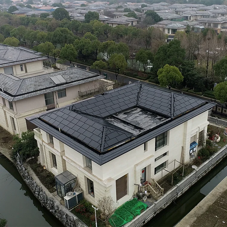 YONZ CARBONADO Real 188 watt flexible factory price thin film roof tiles portable solar tile