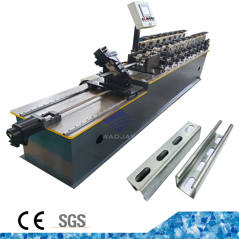 1.5 mm-3 mm thickness solar panel support c channel strut roll forming machine