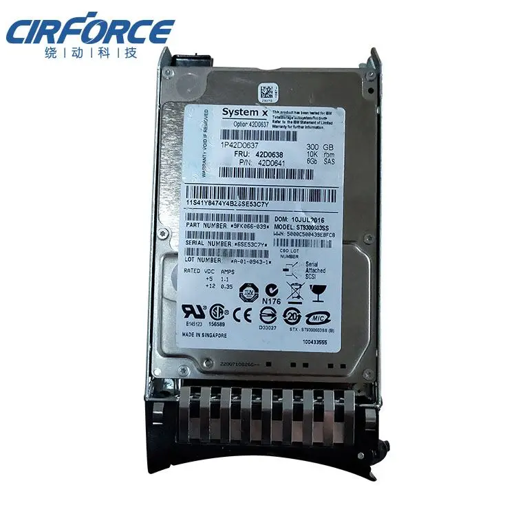 00AK375 600 GB 15 K 2,5 дюймовый Жесткий драйвер SAS HDD для продажи