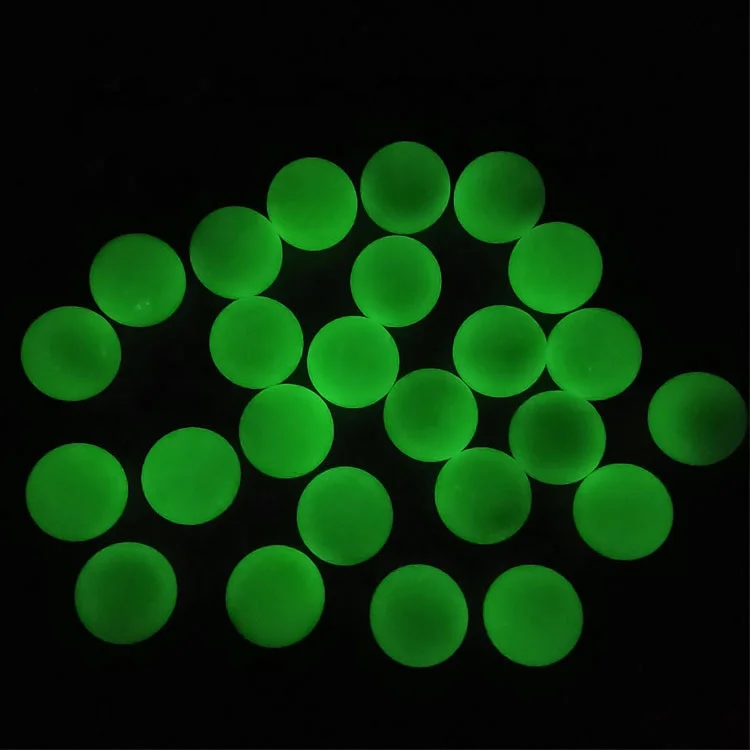 Bulk Sale 2 Layer Customized Glow In Dark Range Balls Fluorescent Luminous Golf Balls