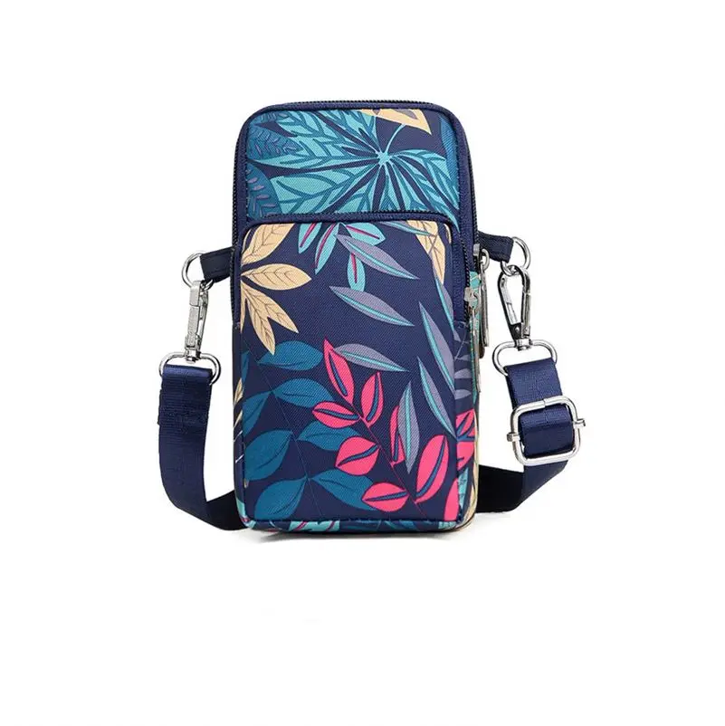 Women Nylon Mobile Phone Bag Female Designer Shoulder Bag Arm Bag Lady Wallet