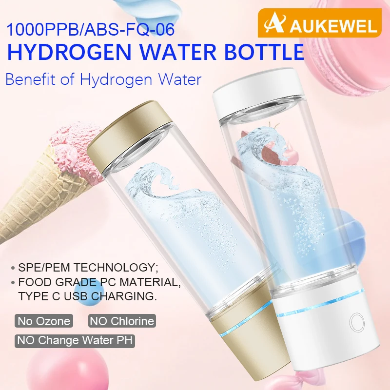 Wholesale Price Improve Health Food Grade PC Material Rechargeable Portable Hydrogen Water Generator Bottle