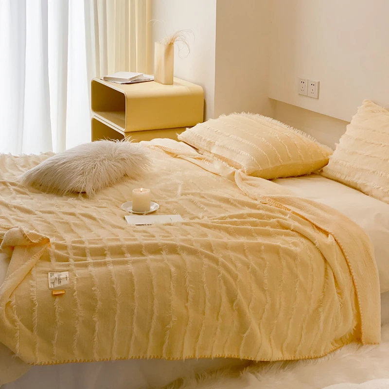 factory direct supply Throw blanket luxury Sofa Cover Microfiber towel blanket  Soft Bed Throw Blankets