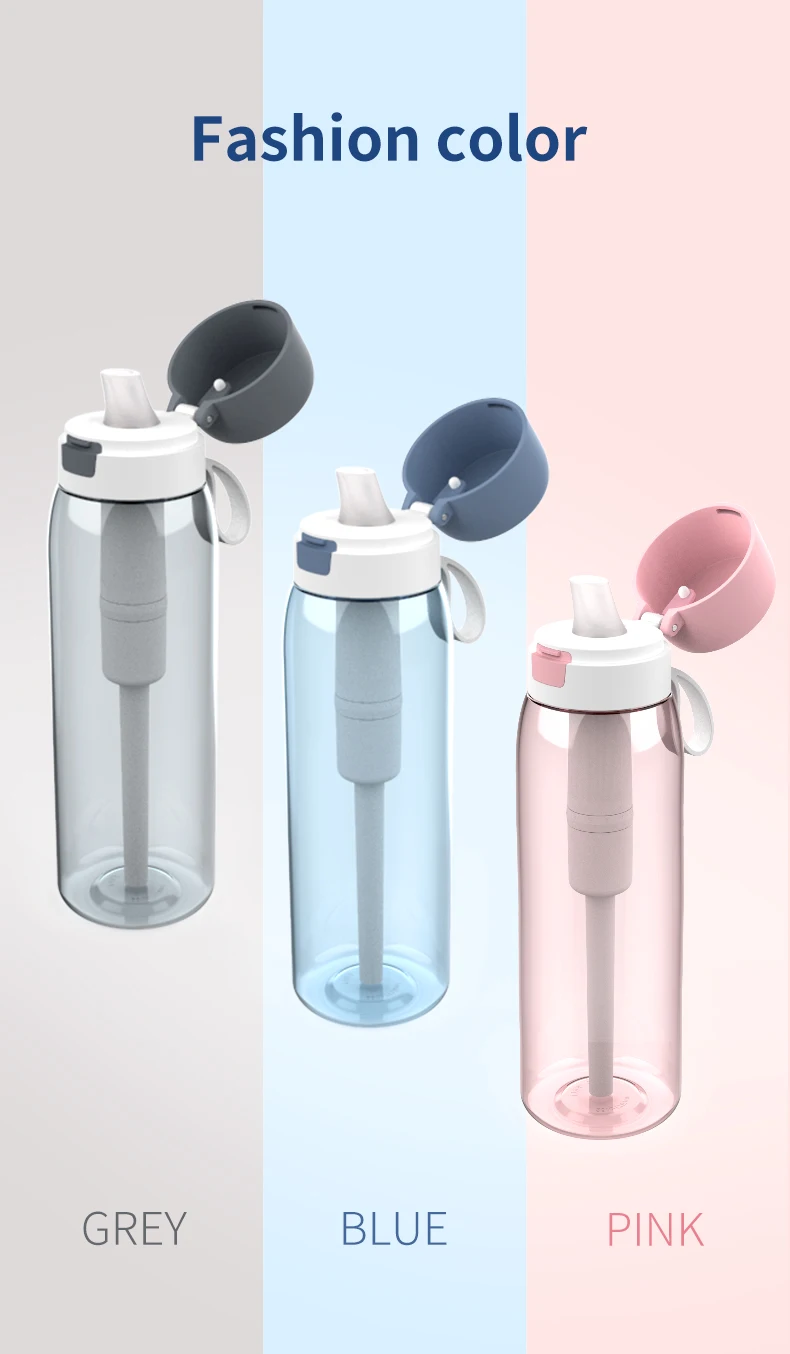 Bpa-free premium filter bottles hold 26 ounces of water designed with filter water purifier straws