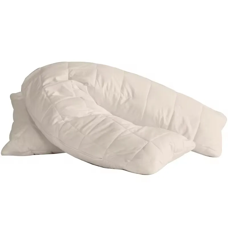Hot Sale Custom logo Hotel quality Solid Color Cervical pillow wool pillows for sleep
