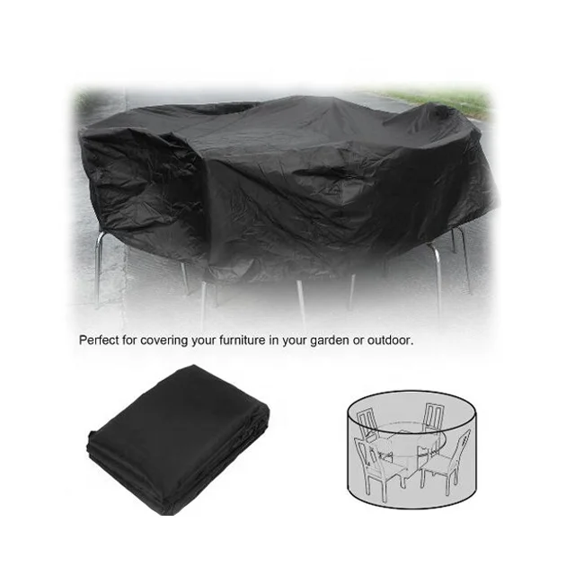 
Round outdoor table and chair protective cover Oxford outdoor garden dustproof terrace furniture waterproof round table cover 