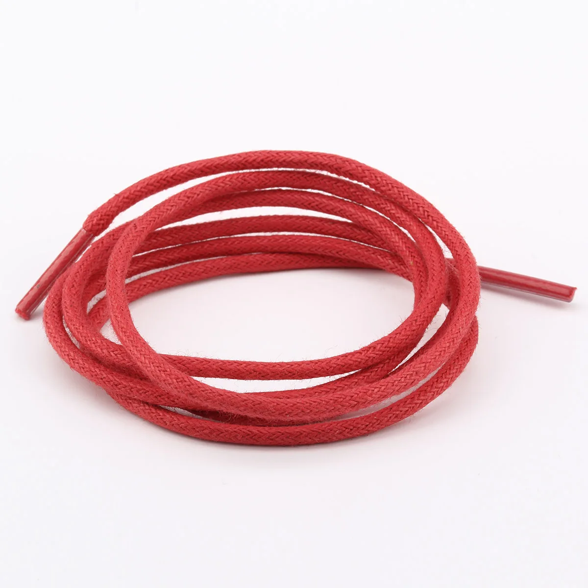 Custom length/packaging/thickness Round Waxed Shoelaces Cotton Shoe laces Shoe strings for Leather shoes