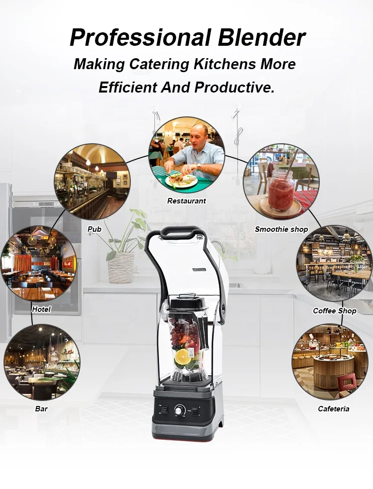 Multi Functions Heavy Duty Blender Mixer Smoothie Commercial Blender For Bar