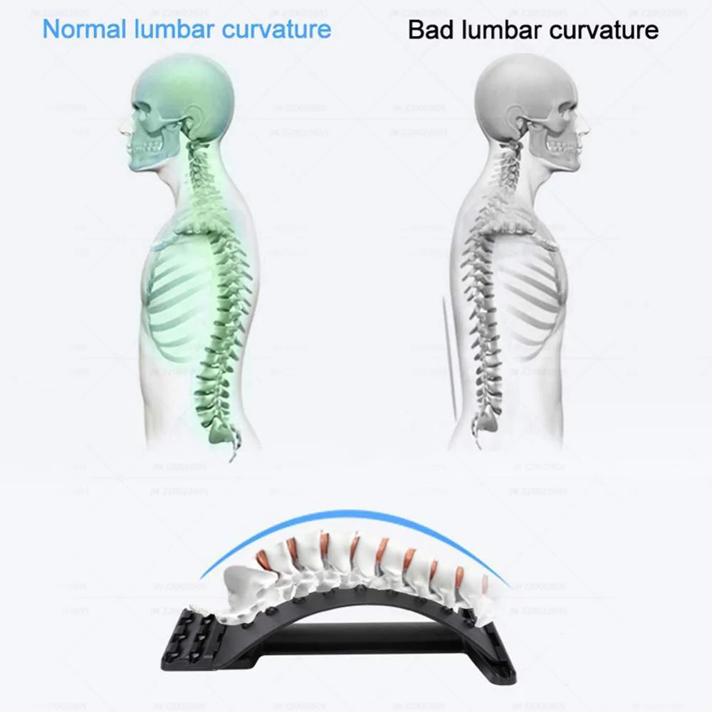 Multi Level Back Stretching Device,Back Stretcher for Lower Back Pain Relief,Orthopedic Back Stretcher Acupressure Device