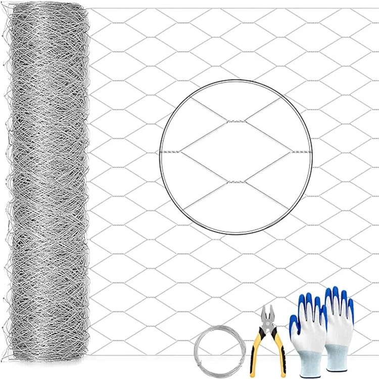 Galvanized Stone Hexagonal Gabion Wire Mesh Box Fence Wall Net Cages Basket