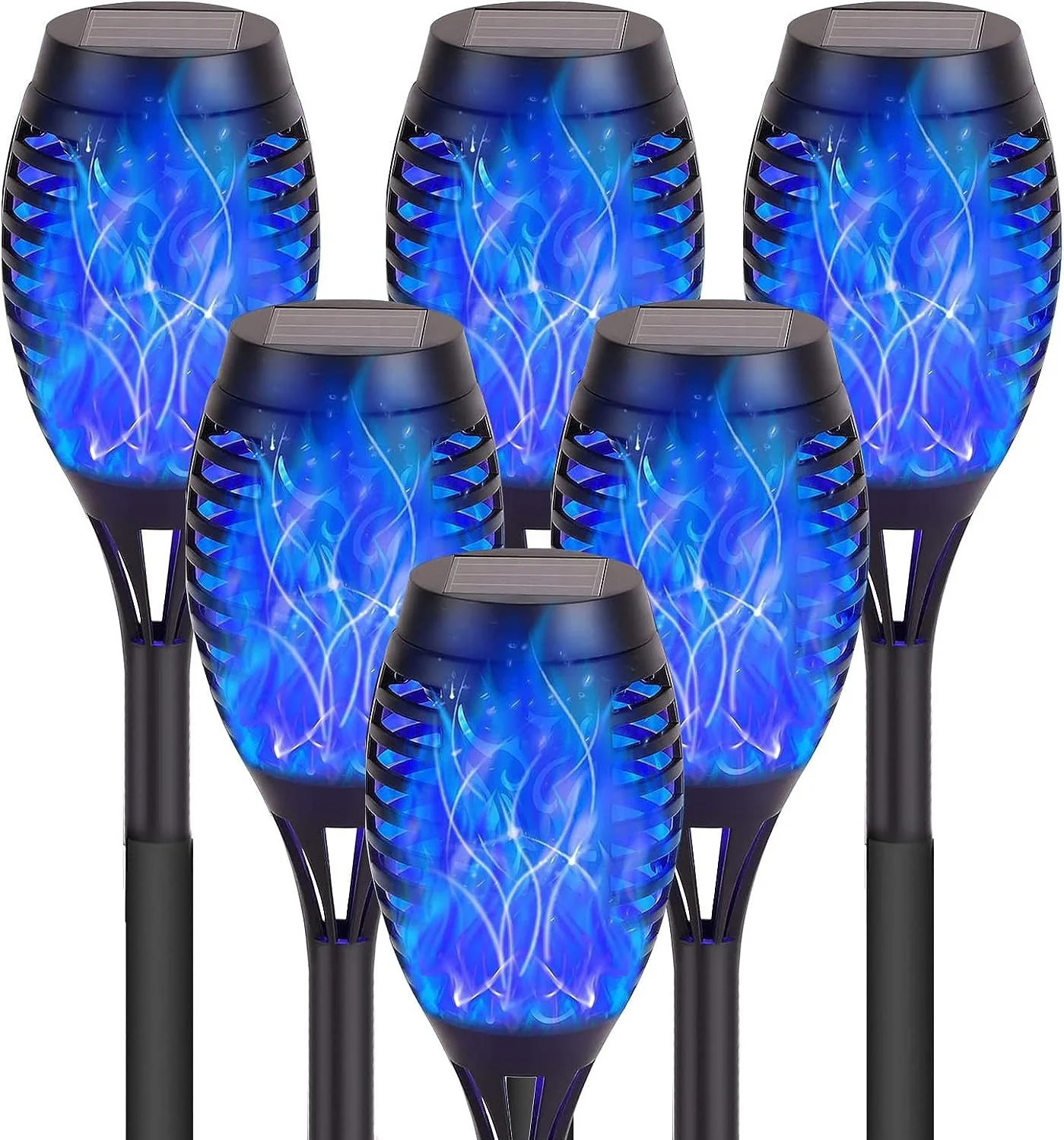 12/33/51/72/96 LED dancing fire flame light solar led solar torch stake light flame garden lamps for yard lawn