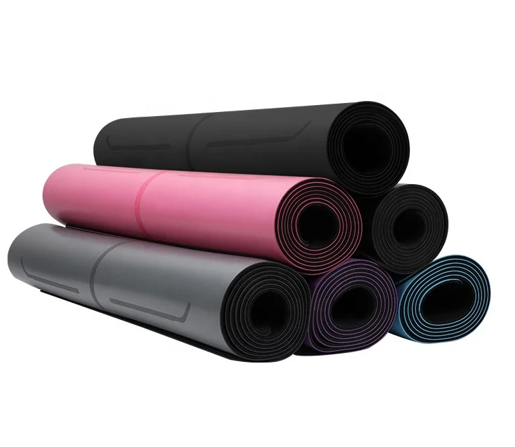 Premium PU (Polyurethane) Rubber Yoga Mats Slip Resistant Waterproof laser logo design