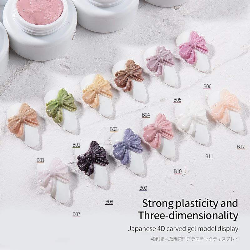 JTING японский телесный цвет 4D резная трехмерная модель гель 12 видов цветов УФ-гель для ногтей набор OEM индивидуальный дизайн