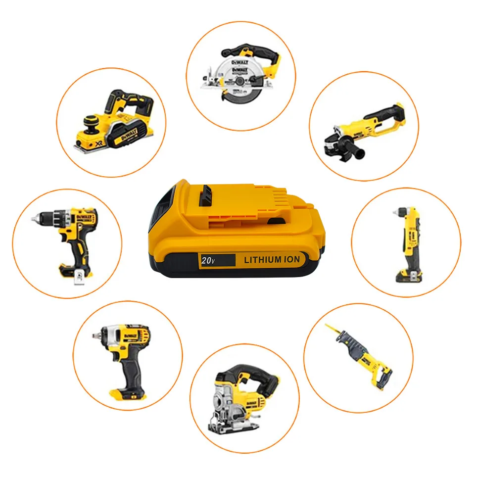 Applicable to DEW18V20V power tool DCD996 lithium battery DCB118 hand drill rechargeable battery pack
