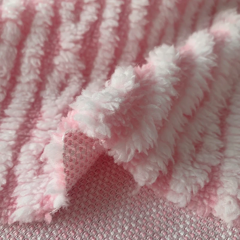 Wholesale Emboss Knit Baby Cotton Soft Stocklot Polyester Twill Fabric