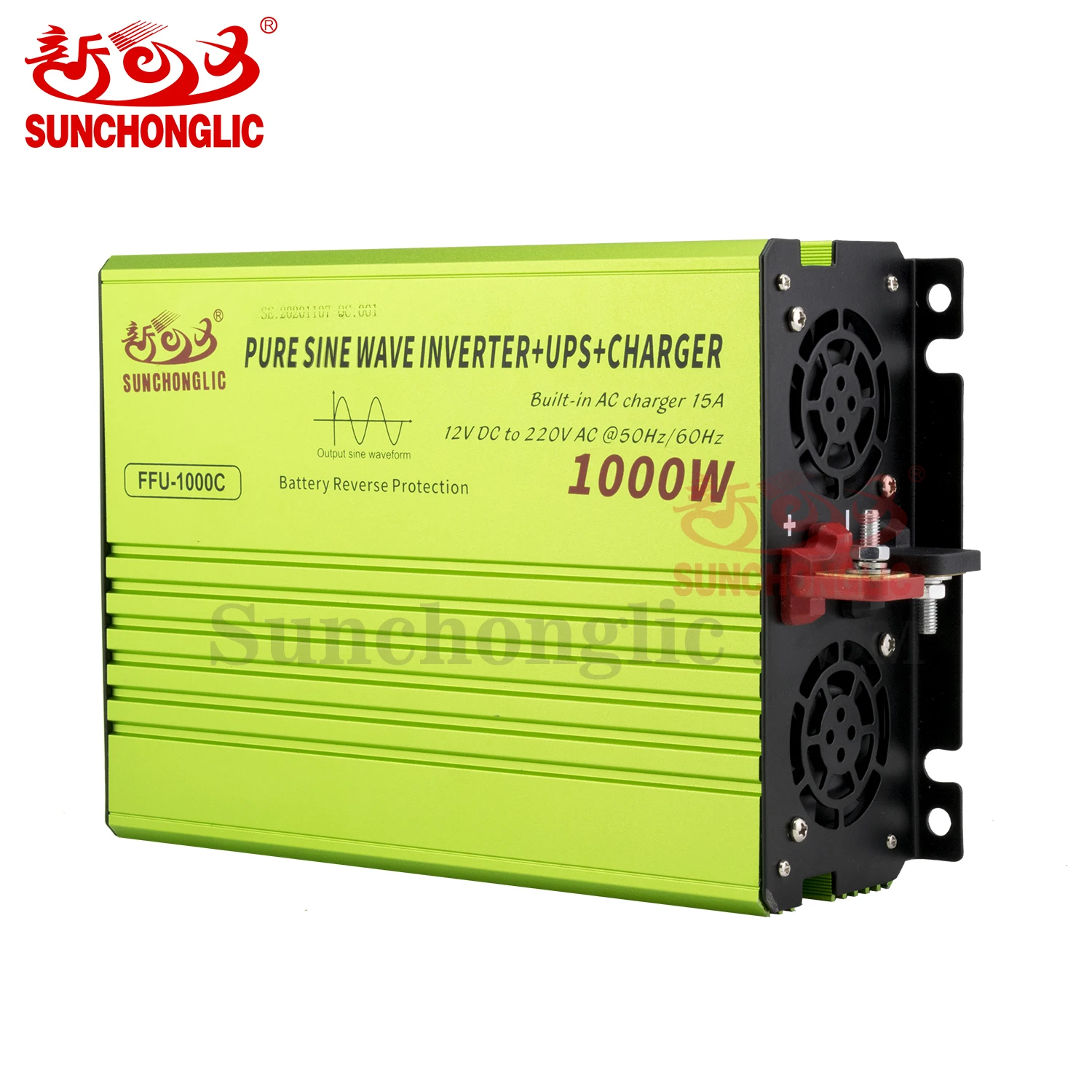 Sunchonglic inverters for wholesale sale 12V 220V 1000w solar off grid pure sine wave ups power inverter with battery charger