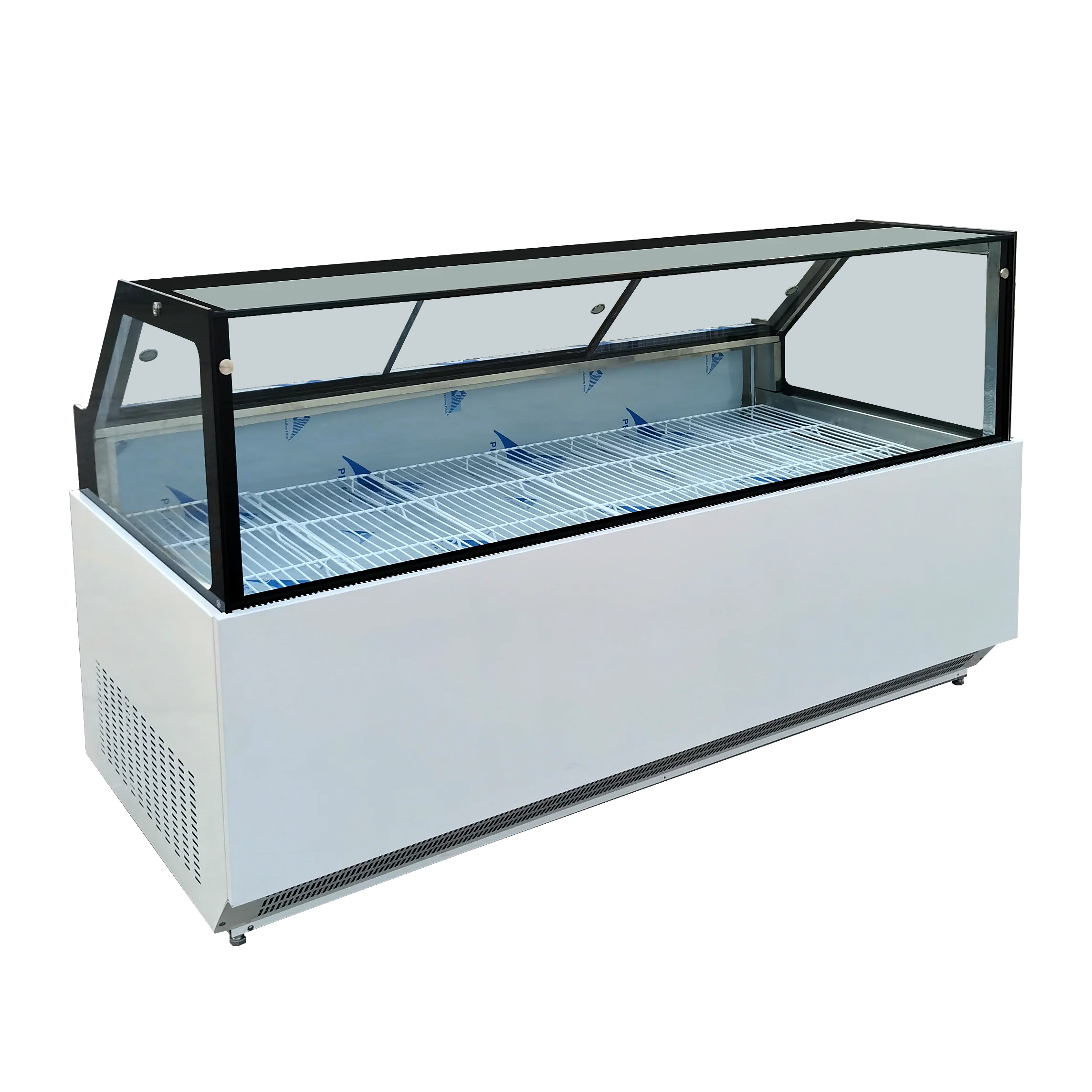 Meat chiller food showcase cooler case deli display cabinet refrigerator