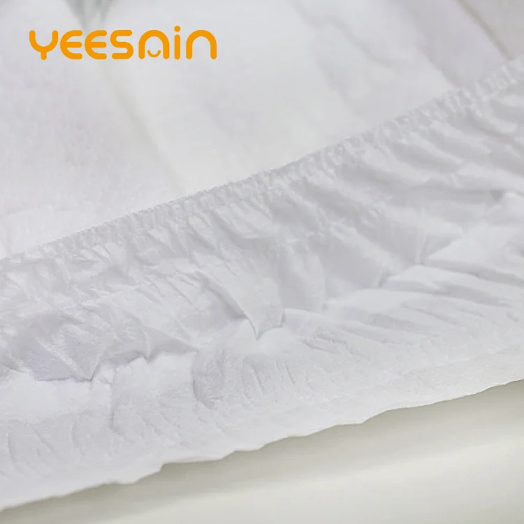 Organic Hospital Overnight Ultra Thick White Yellow Disposable Adult Diaper Plain for Old People